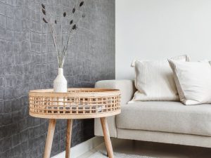 Tavolino in rattan