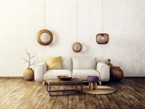 Soggiorno boho chic